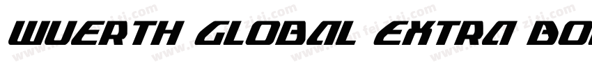 Wuerth Global Extra Bold Condensed字体转换